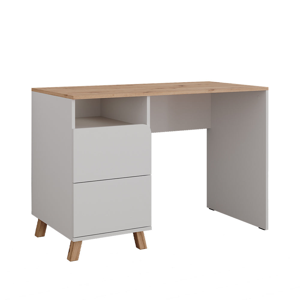 Vicco Tavolo da toeletta Bianco/Artisan 110 cm con cassetti