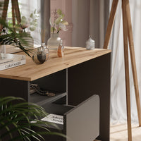 Vicco Tavolo da toeletta Antracite/Artisan 110 cm con specchio