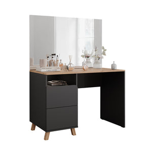 Vicco Tavolo da toeletta Antracite/Artisan 110 cm con specchio