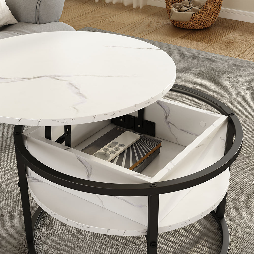 Vicco Tavolino Marmo bianco 57 x 57 cm