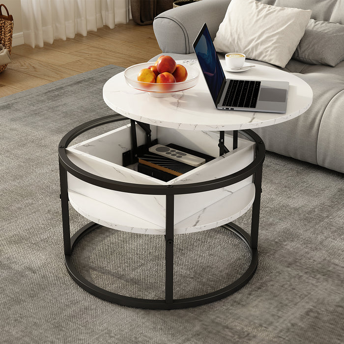 Vicco Tavolino Marmo bianco 57 x 57 cm