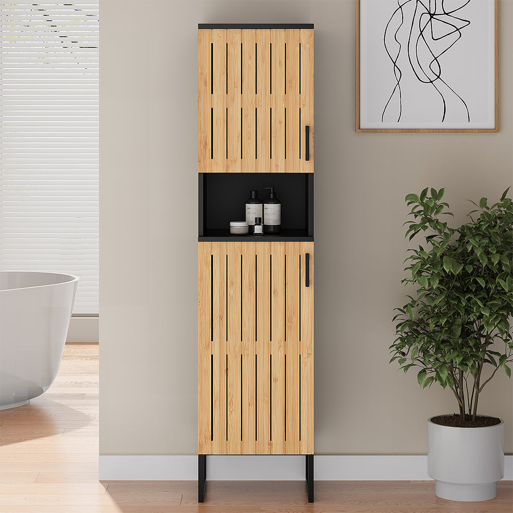 Vicco Mobiletto da bagno Bambù 35 x 145 cm