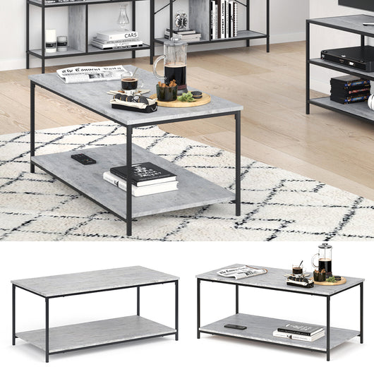 Vicco Tavolino da salotto Calcestruzzo 108 x 52 cm