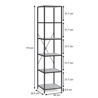 Vicco Divisorio per ambienti Calcestruzzo 40 x 174 cm