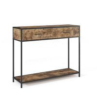 Vicco Tavolo consolle Legno antico 100 x 80 cm con cassetti