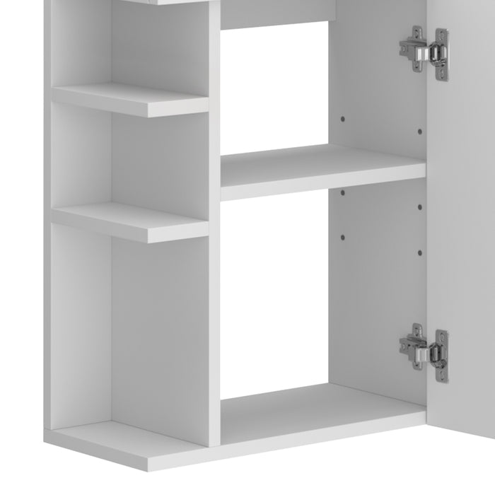 Vicco Set mobili bagno Bianco 2 parti, con lavabo