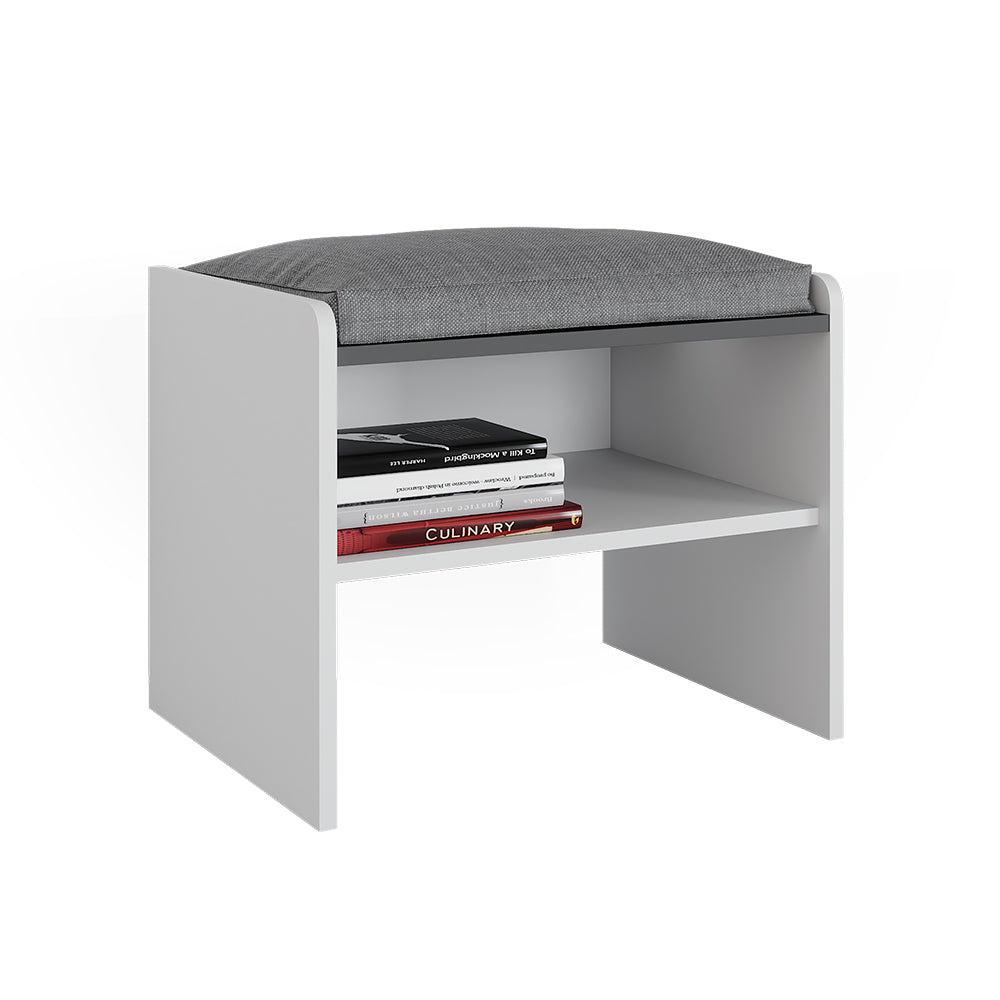 Vicco panca ad angolo Bianco/antracite 53.5 x 41.1 cm