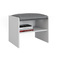 Vicco panca ad angolo Bianco/antracite 53.5 x 41.1 cm