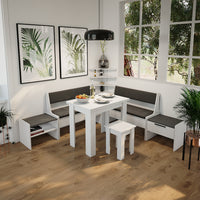 Vicco panca ad angolo Bianco/antracite 53.5 x 41.1 cm