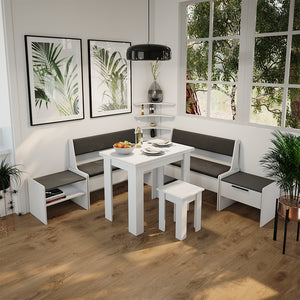 Vicco panca ad angolo Bianco/antracite 53.5 x 41.1 cm