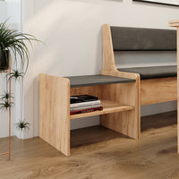 Vicco panca ad angolo Quercia dorata/antracite 53.5 x 41.1 cm