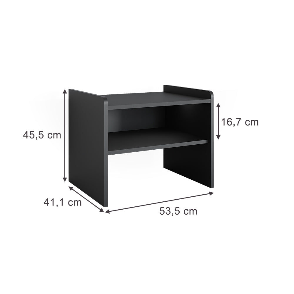 Vicco panca ad angolo Antracite 53.5 x 41.1 cm