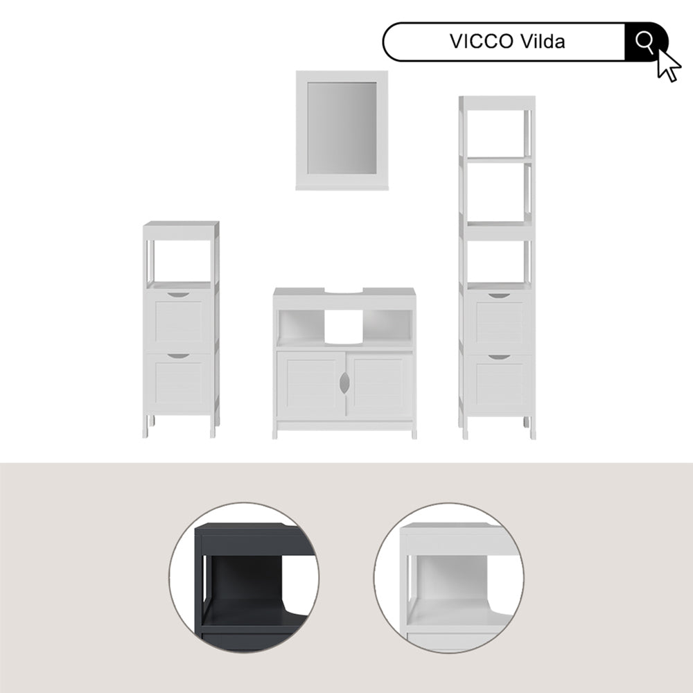 Vicco Mobile sottolavabo per bagno Bianco 60 x 60 cm