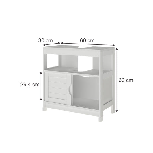Vicco Mobile sottolavabo per bagno Bianco 60 x 60 cm
