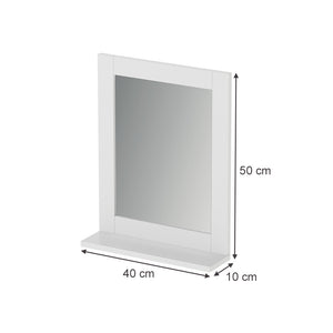 Vicco Specchio bagno Bianco 40 x 50 cm