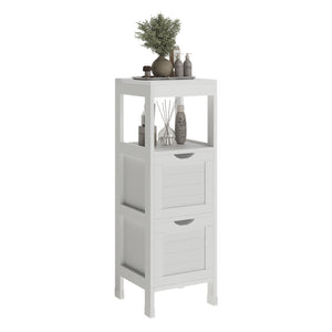 Vicco mobiletto bagno Bianco 30 x 89 cm con 2 cassetti