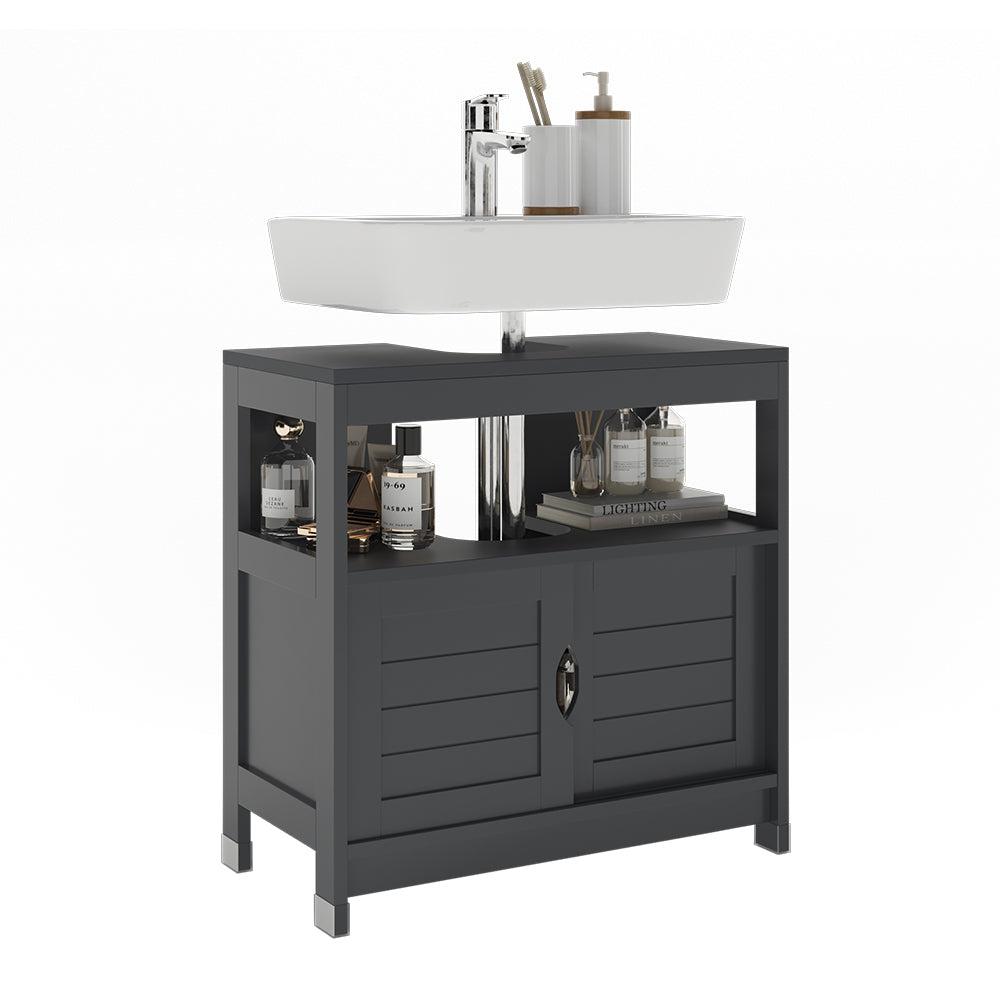 Vicco Mobile sottolavabo per bagno Grigio 60 x 60 cm