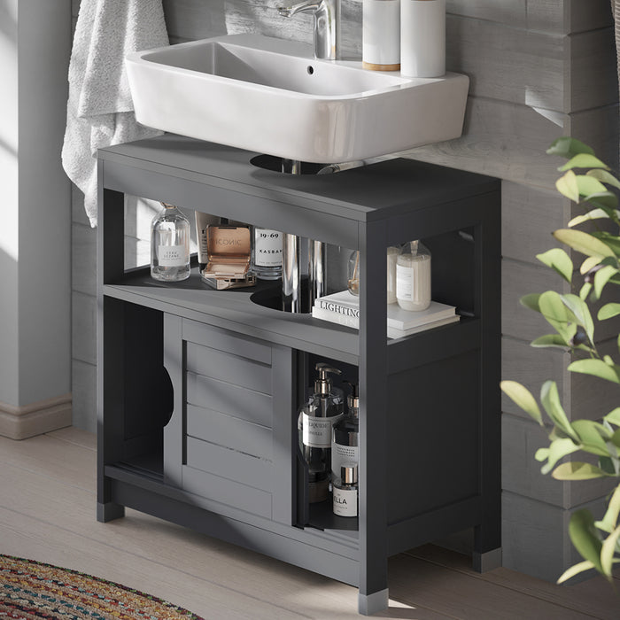 Vicco Mobile sottolavabo per bagno Grigio 60 x 60 cm