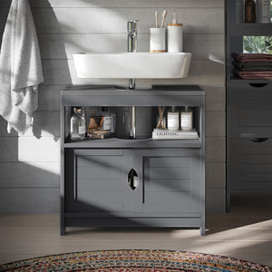 Vicco Mobile sottolavabo per bagno Grigio 60 x 60 cm