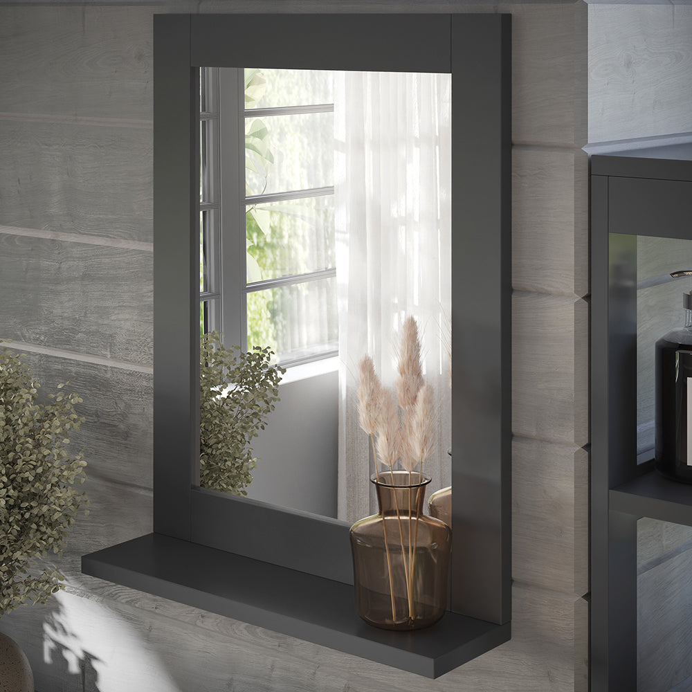 Vicco Specchio da bagno Grigio 50 x 40 cm