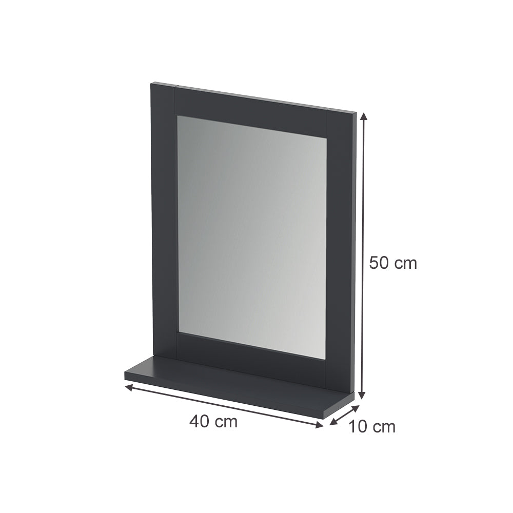 Vicco Specchio da bagno Grigio 50 x 40 cm