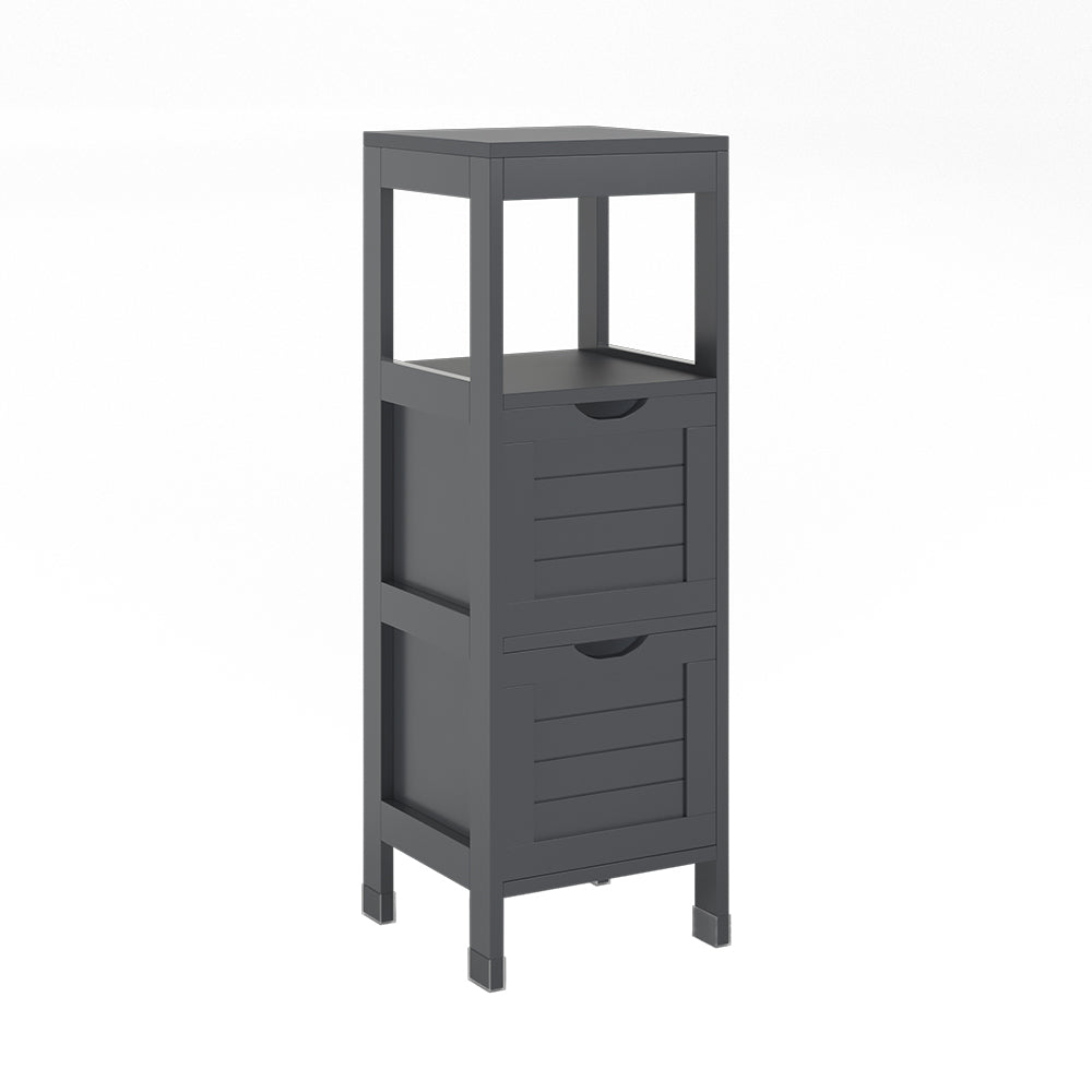 Vicco mobiletto bagno Grigio 30 x 89 cm con 2 cassetti