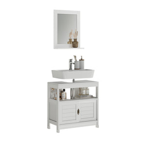 Vicco Set di mobili da bagno Bianco 2 parti