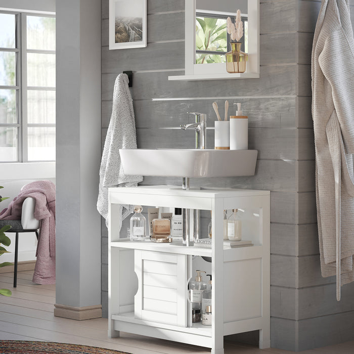 Vicco Set di mobili da bagno Bianco 2 parti