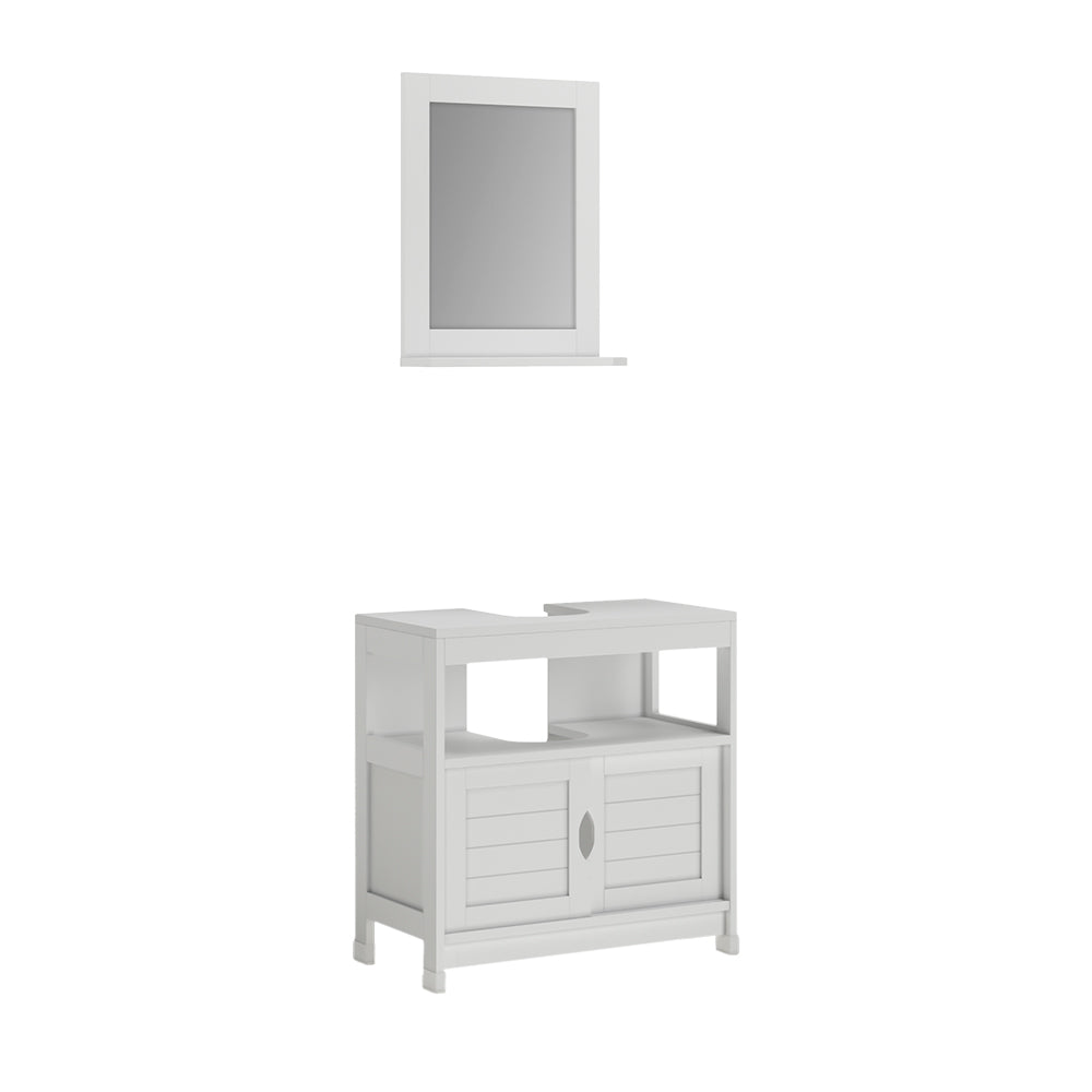 Vicco Set di mobili da bagno Bianco 2 parti