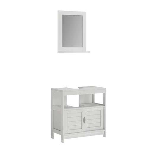 Vicco Set di mobili da bagno Bianco 2 parti