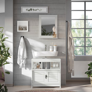 Vicco Set di mobili da bagno Bianco 2 parti