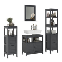 Vicco Set di mobili da bagno Grigio 4 parti