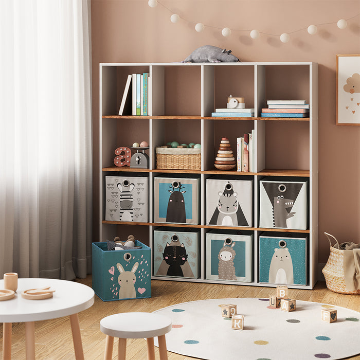 Vicco Scaffale Rovere bianco/dorato 138.5 x 142.5 cm