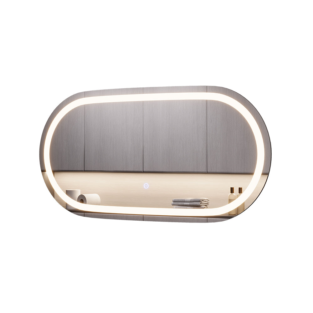 Vicco Specchio bagno Vetro 40 x 80 cm con illuminazione frontale
