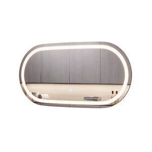 Vicco Specchio bagno Vetro 40 x 80 cm con illuminazione frontale