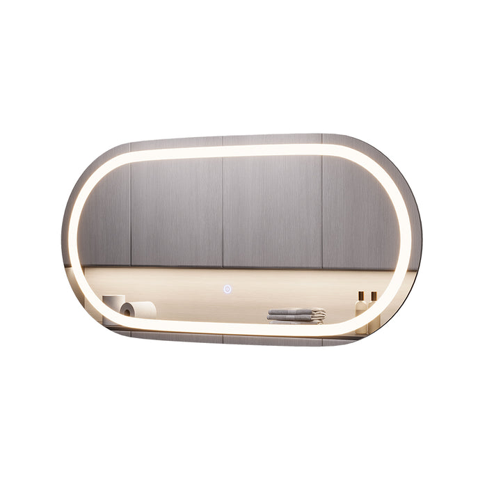 Vicco Specchio bagno Vetro 40 x 80 cm con illuminazione frontale