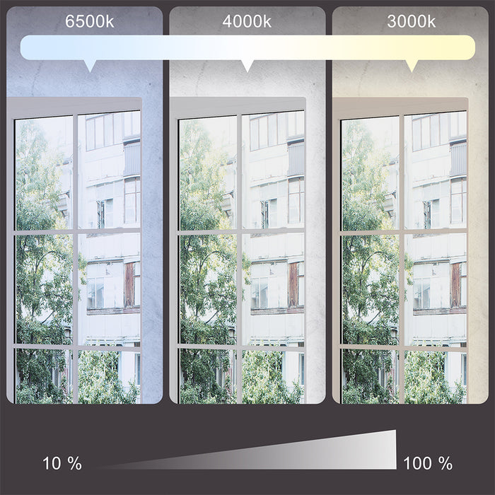 Vicco Specchio bagno Vetro 50 x 100 cm con retroilluminazione