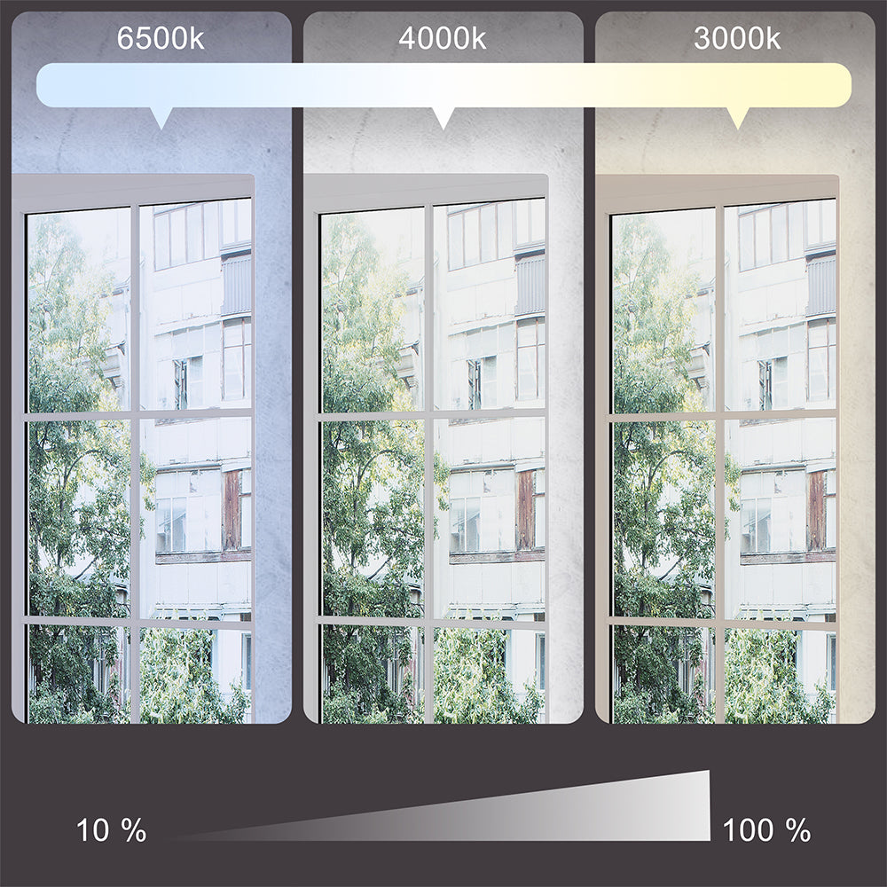 Vicco Specchio bagno Vetro 40 x 60 cm con retroilluminazione