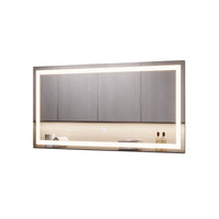 Vicco Specchio bagno Vetro 40 x 80 cm con illuminazione frontale