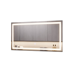 Vicco Specchio bagno Vetro 40 x 80 cm con illuminazione frontale