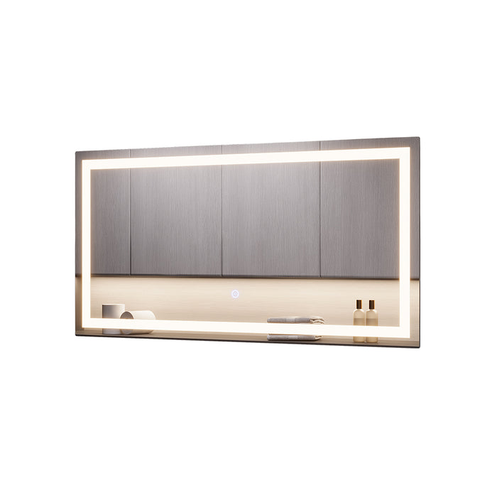 Vicco Specchio bagno Vetro 40 x 80 cm con illuminazione frontale