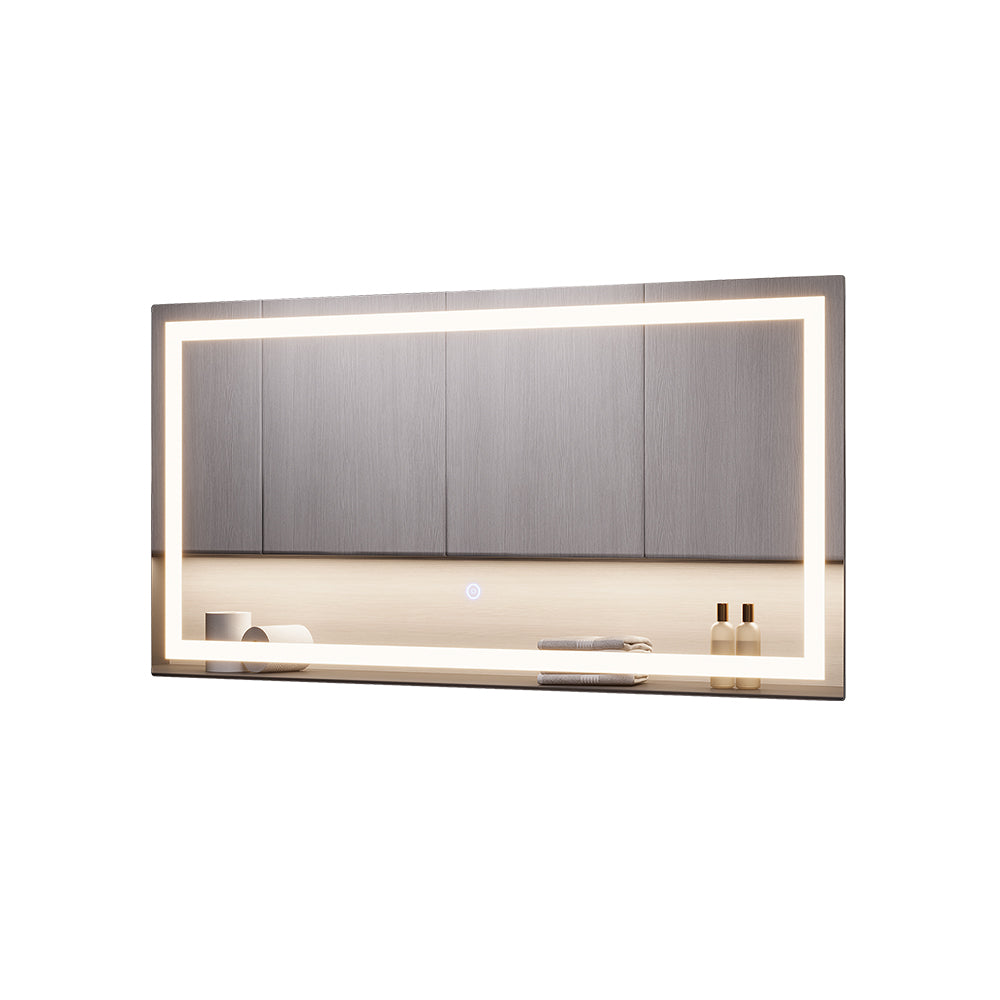 Vicco Specchio bagno Vetro 40 x 80 cm con illuminazione frontale