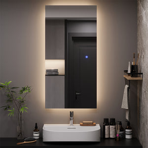 Vicco Specchio bagno Vetro 50 x 100 cm con retroilluminazione