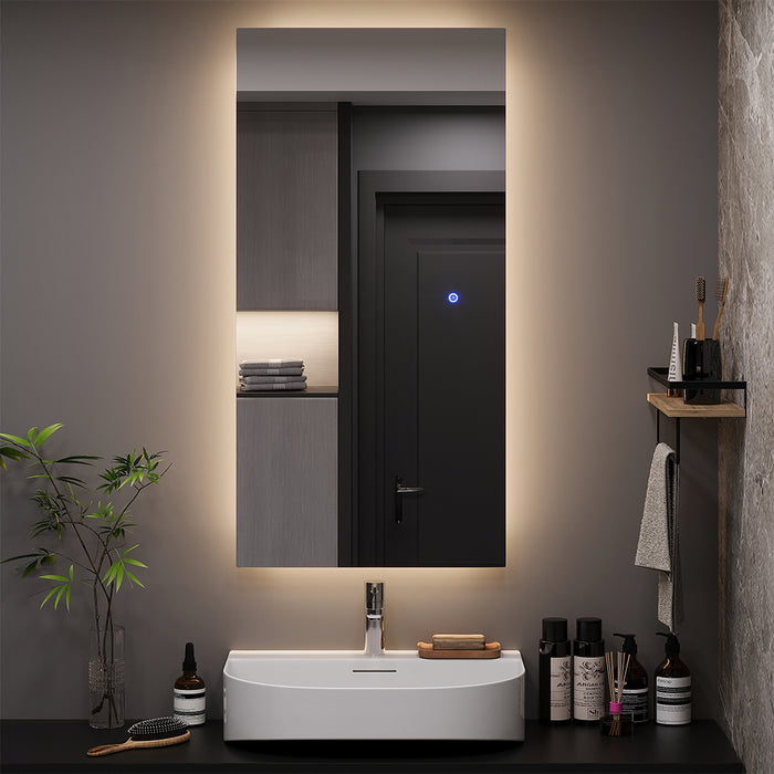 Vicco Specchio bagno Vetro 50 x 100 cm con retroilluminazione