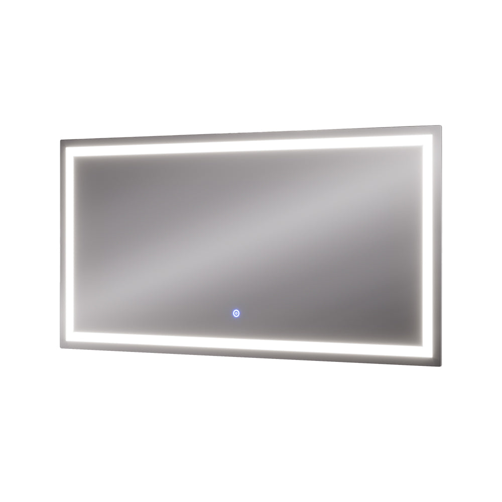 Vicco Specchio bagno Vetro 50 x 100 cm con illuminazione frontale
