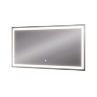 Vicco Specchio bagno Vetro 50 x 100 cm con illuminazione frontale