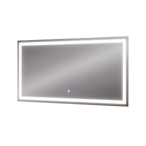 Vicco Specchio bagno Vetro 50 x 100 cm con illuminazione frontale