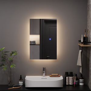 Vicco Specchio bagno Vetro 40 x 60 cm con retroilluminazione
