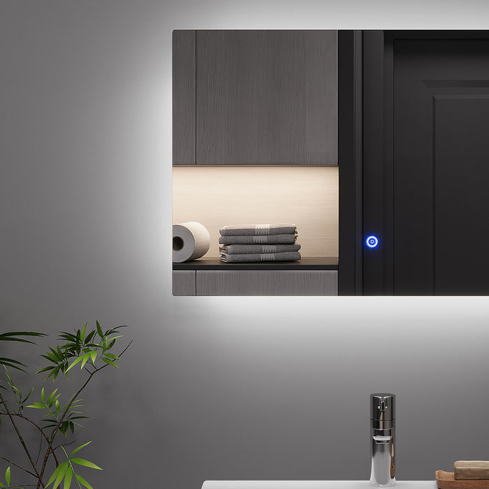 Vicco Specchio bagno Vetro 40 x 60 cm con retroilluminazione