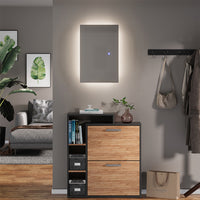 Vicco Specchio bagno Vetro 40 x 60 cm con retroilluminazione